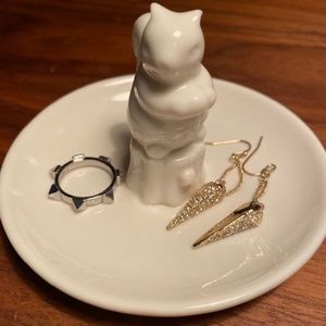 Squirrel jewelry dish